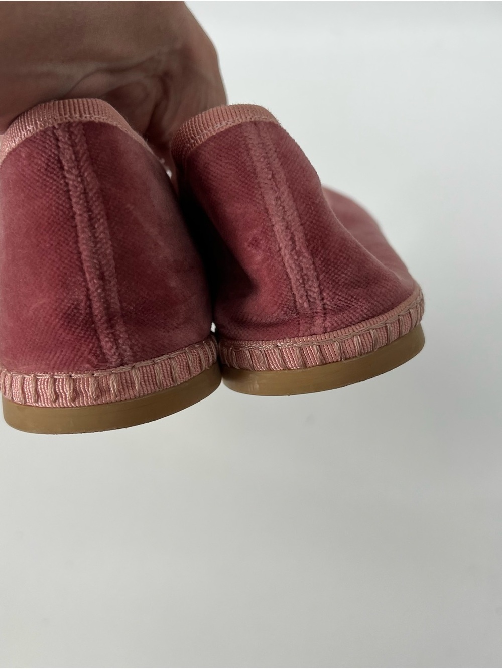 ITALEAU Allegra Velvet Flats Women's Size 39.5 US 9 Handmade in Italy Comfort - Picture 10 of 11